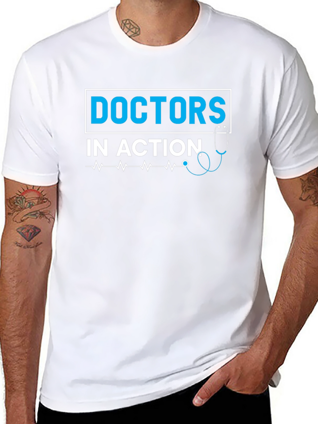 Doctors in Action Graphic Print Tee