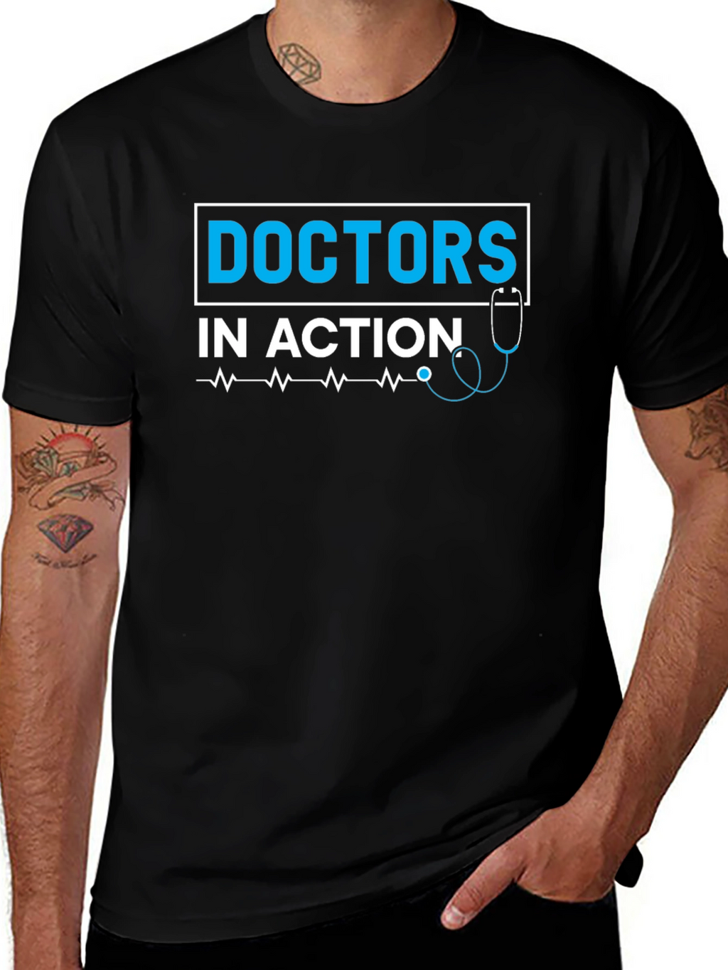 Doctors in Action Graphic Print Tee