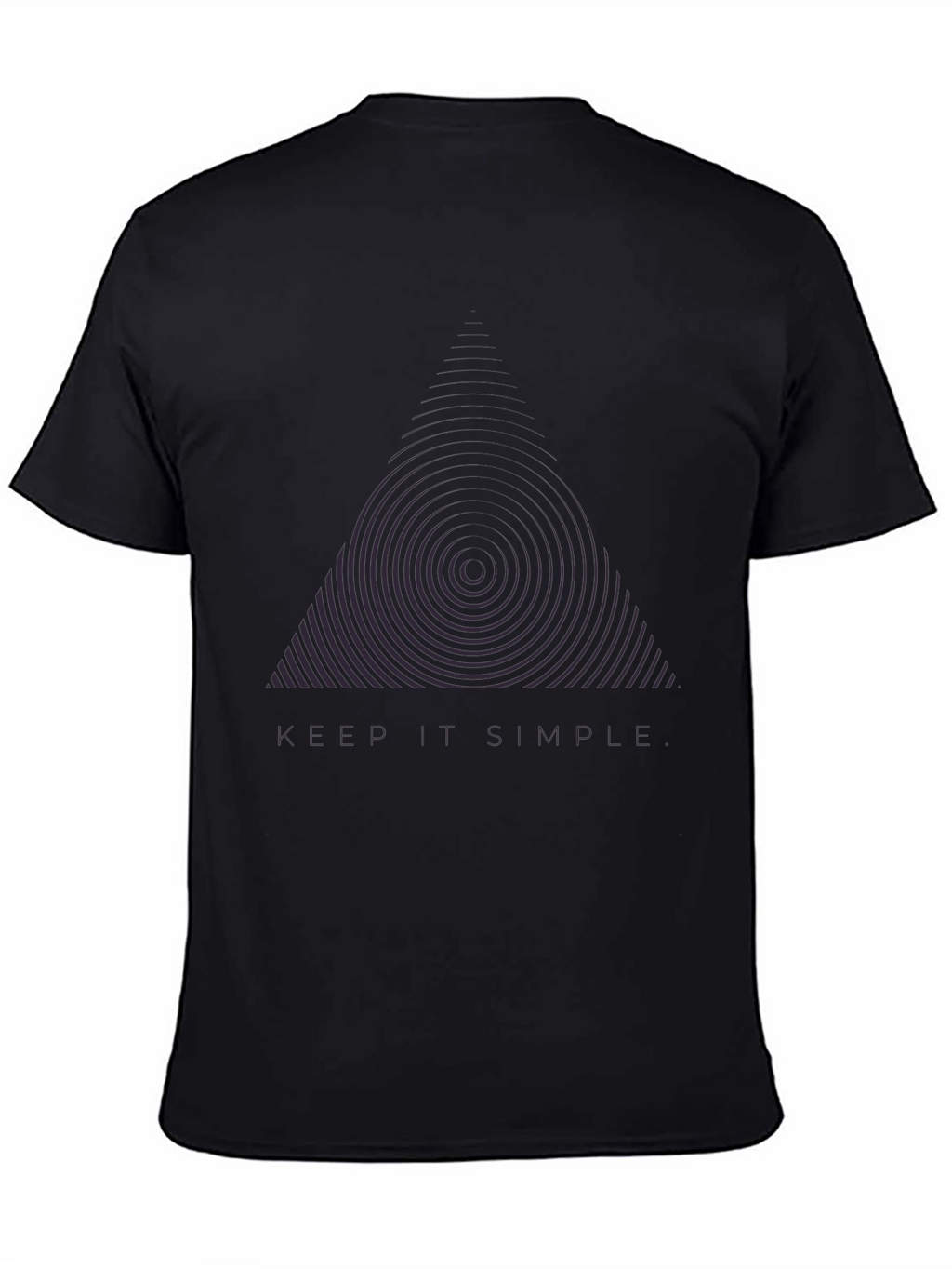 Keep It Simple Black Graphic Tee