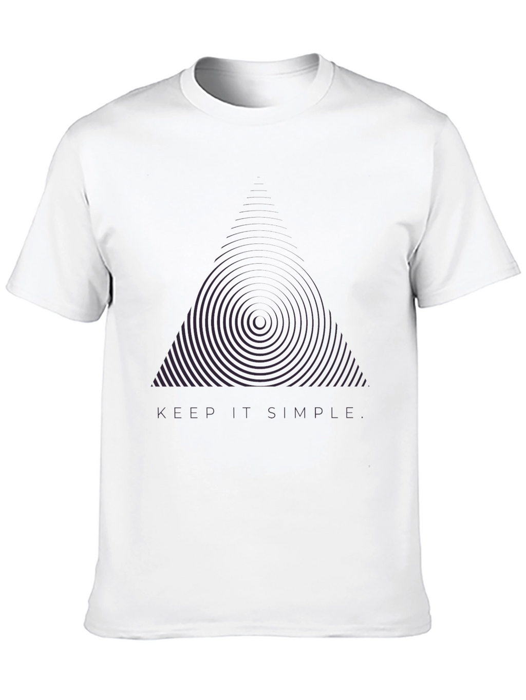 Keep It Simple Black Graphic Tee