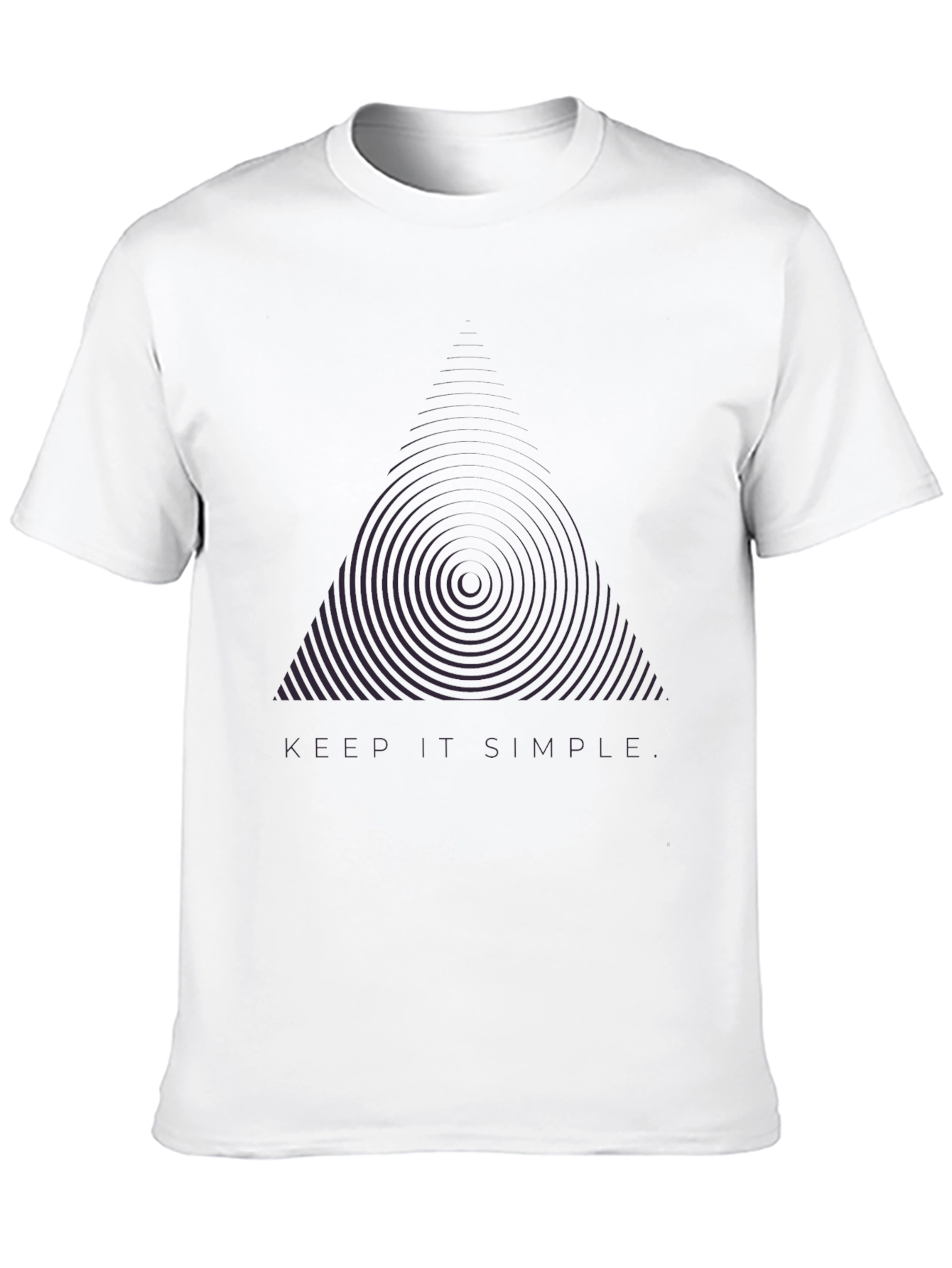 Keep It Simple Black Graphic Tee