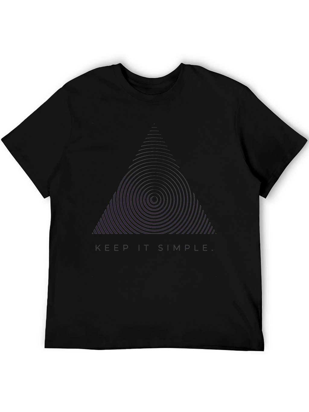 Keep It Simple Black Graphic Tee