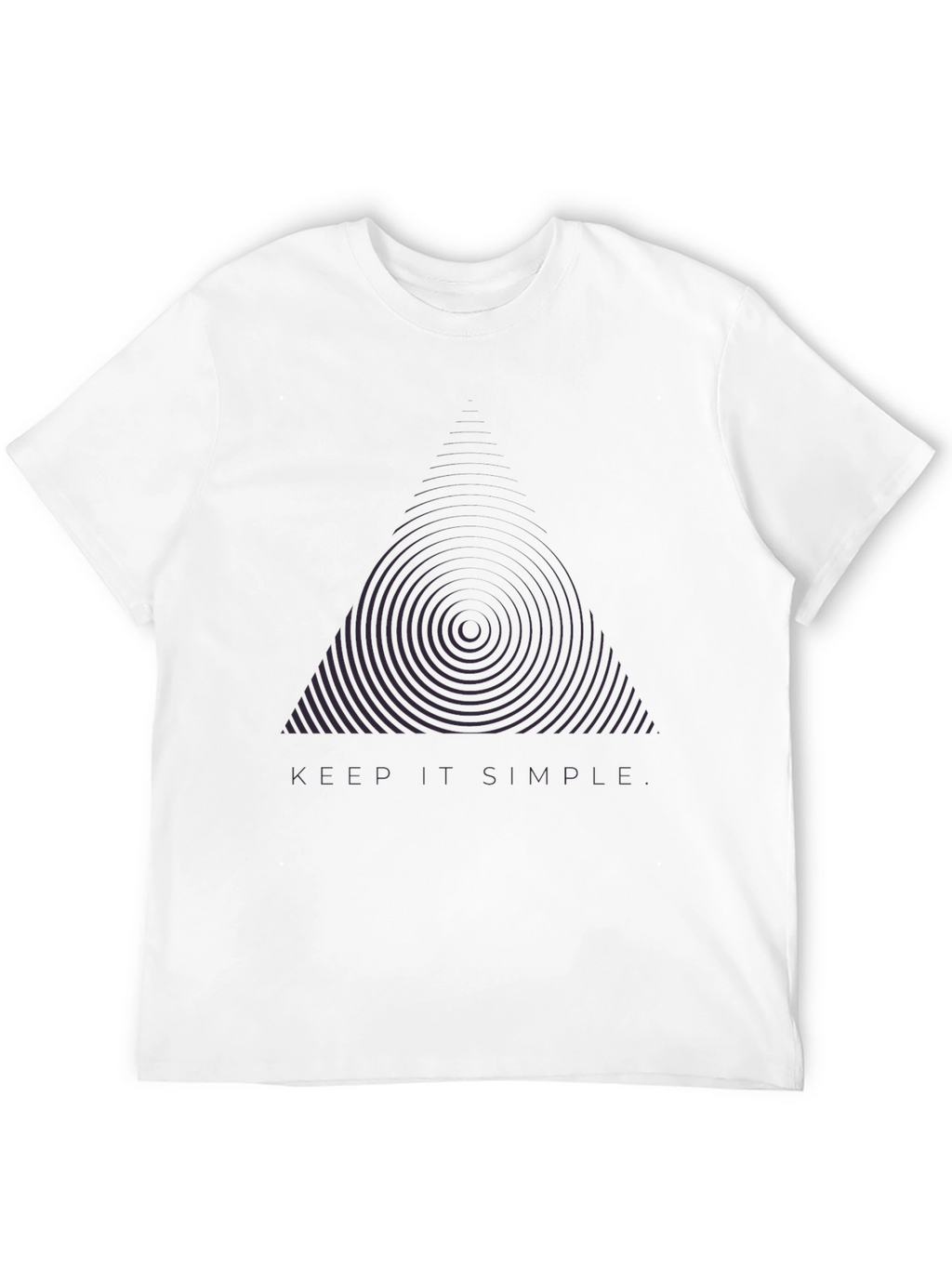 Keep It Simple Black Graphic Tee