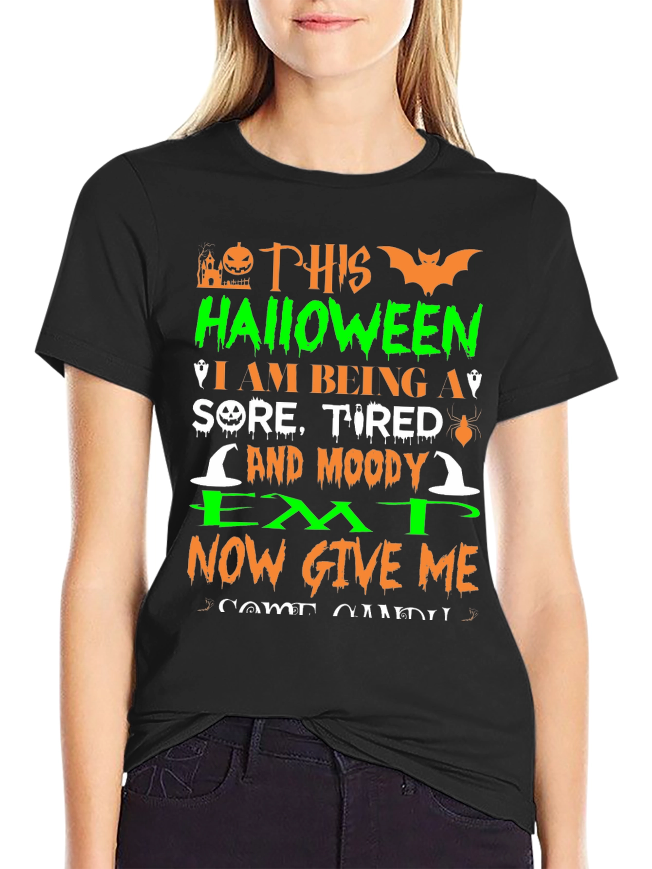 Halloween EMT T-Shirt - Sore Tired Moody!