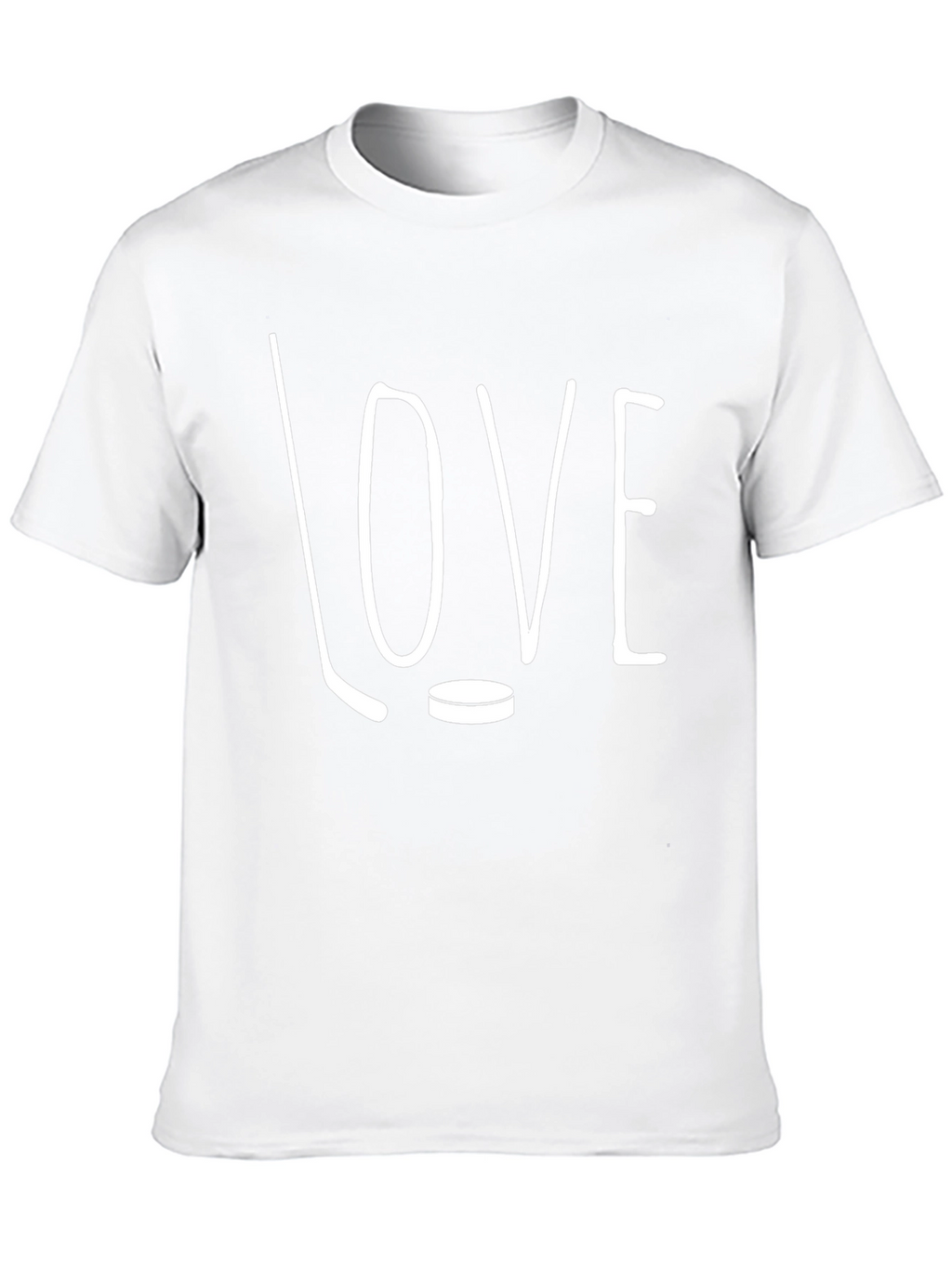 Hockey LOVE Graphic T-Shirt - Black