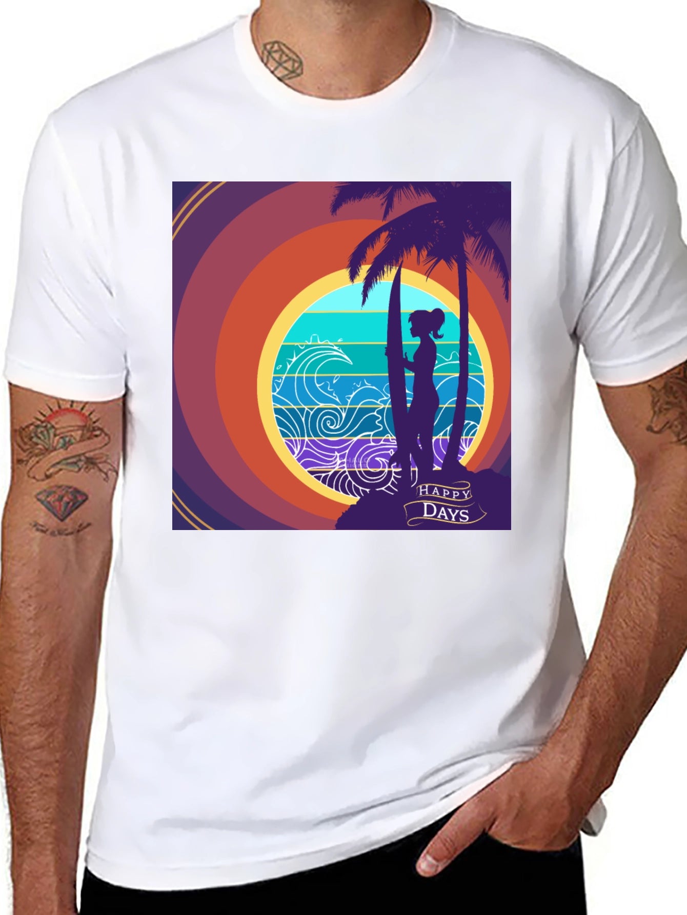 Happy Days Surf Tee