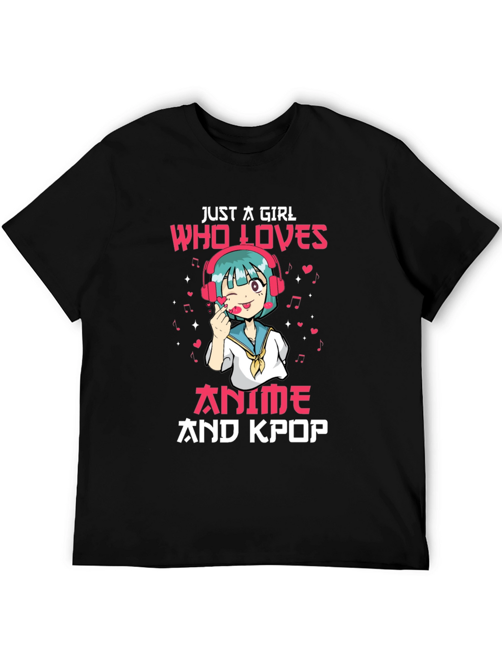 Anime and Kpop Girl Graphic Tee
