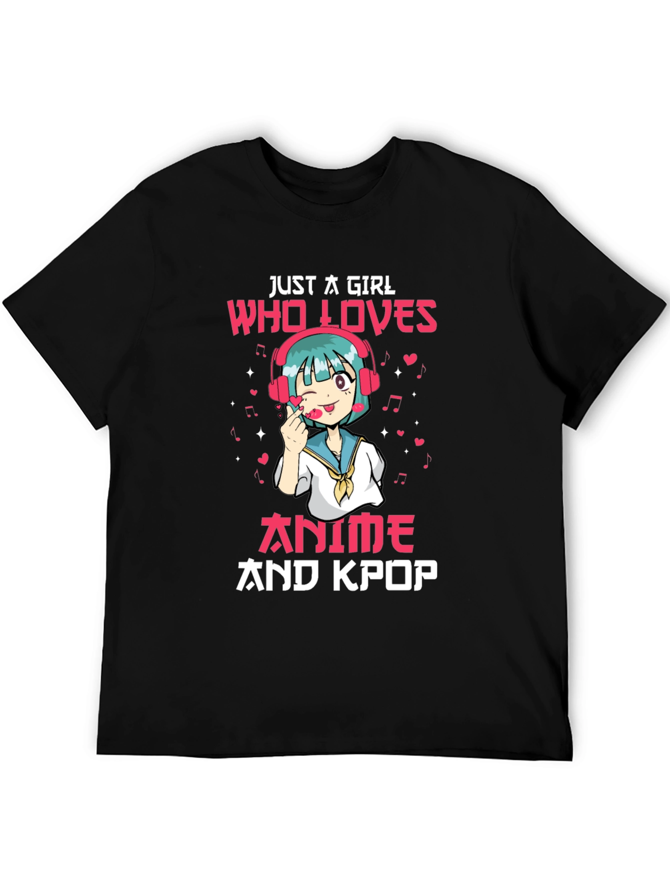 Anime and Kpop Girl Graphic Tee