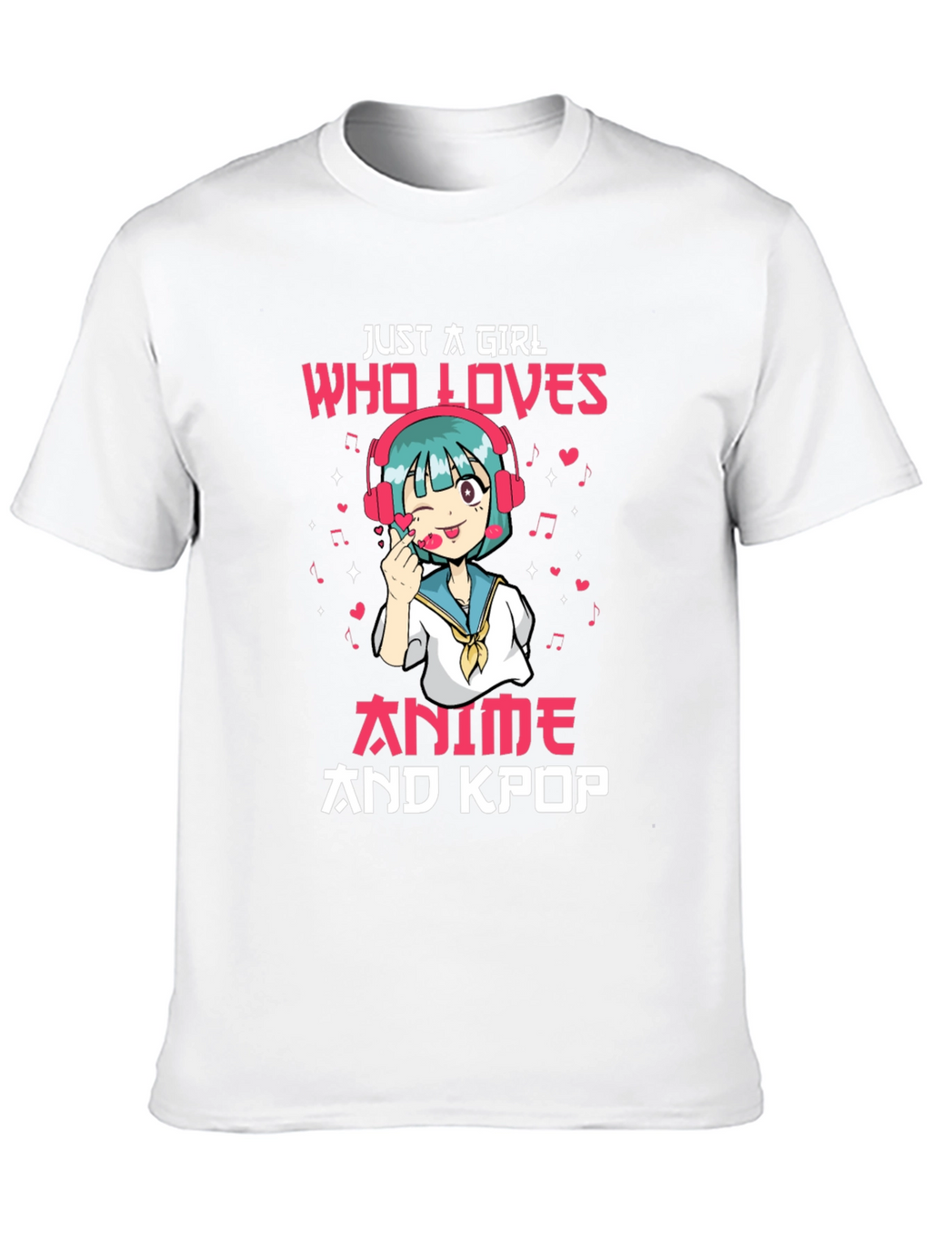 Anime and Kpop Girl Graphic Tee