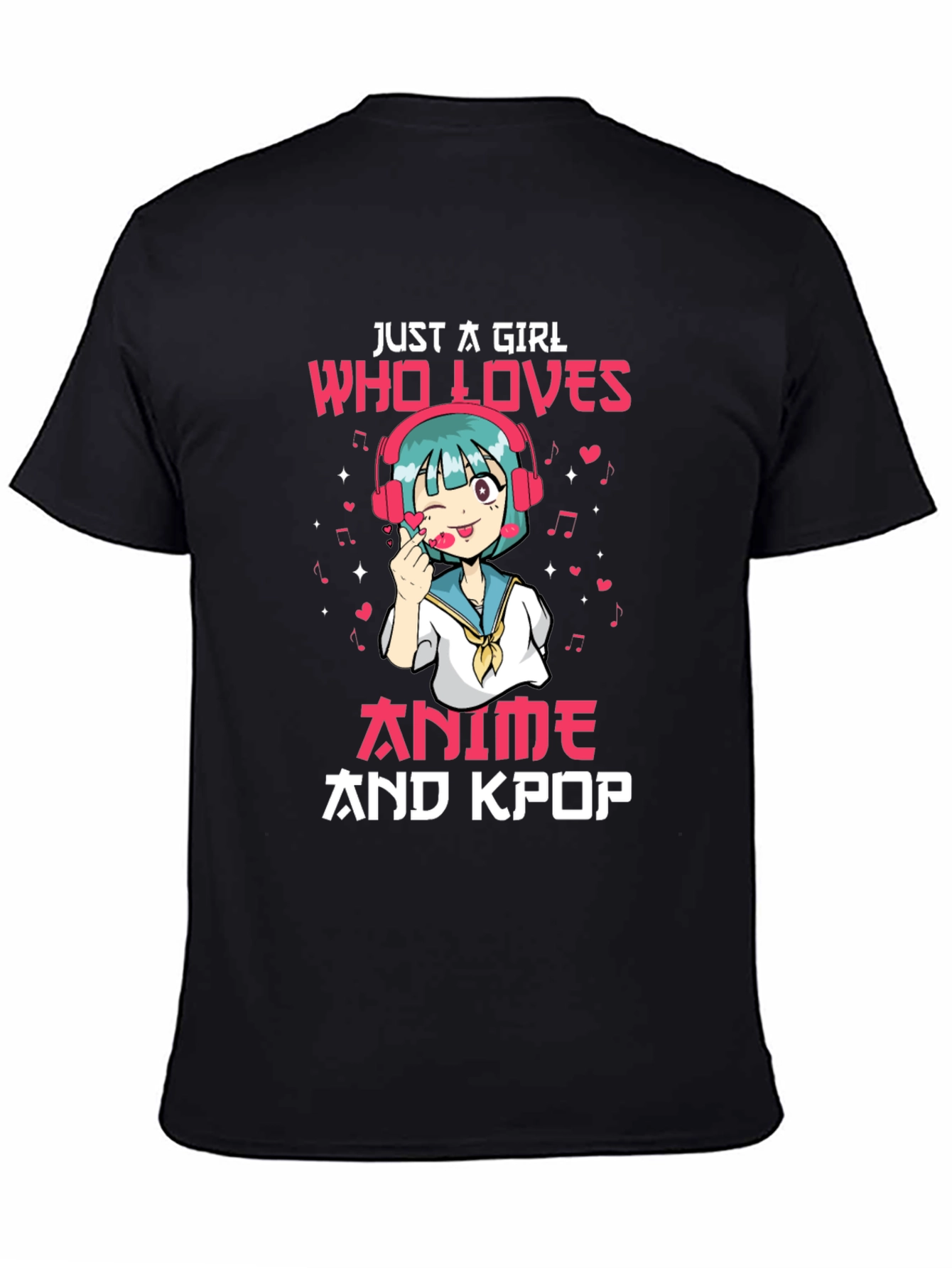 Anime and Kpop Girl Graphic Tee