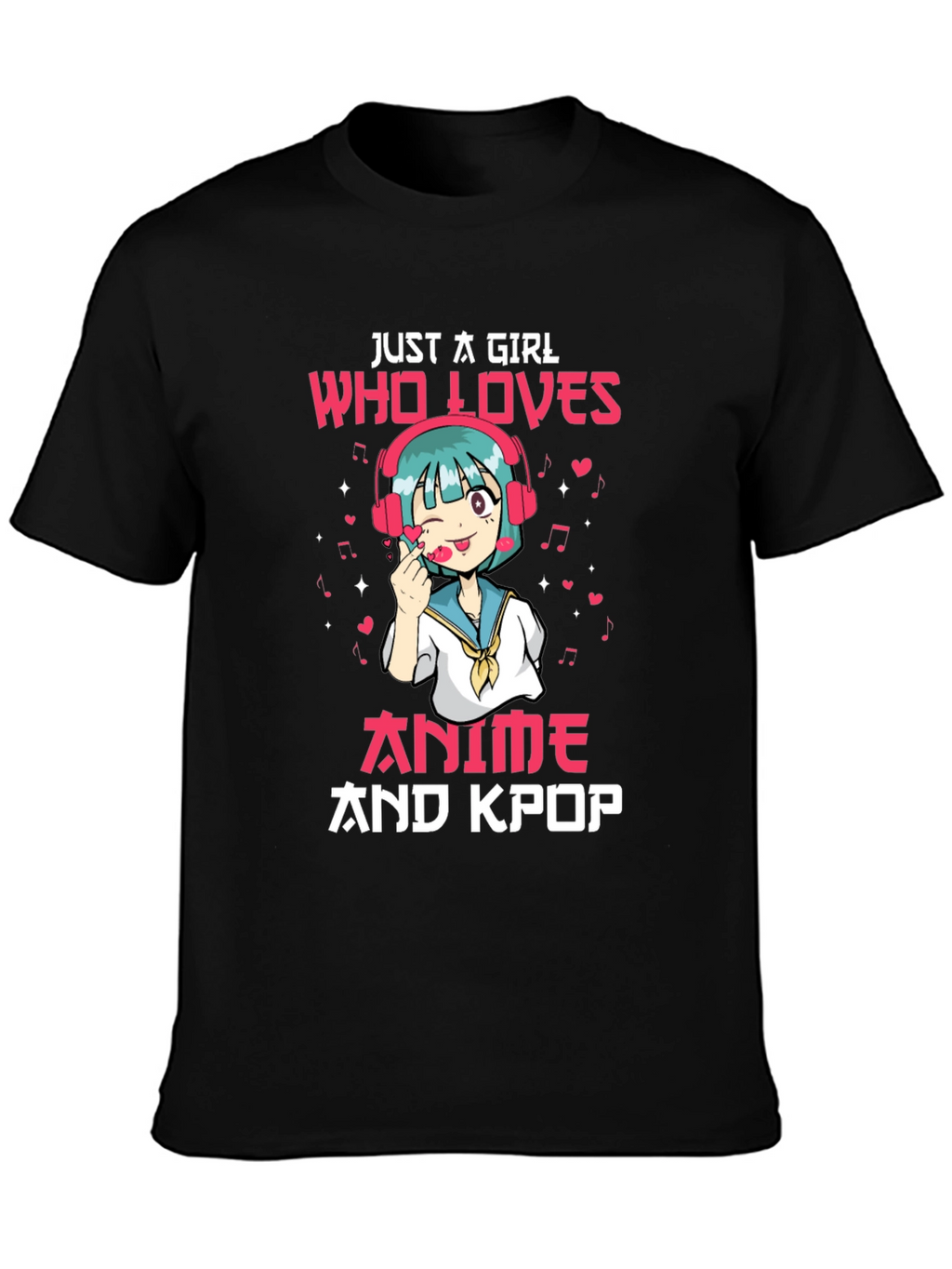 Anime and Kpop Girl Graphic Tee