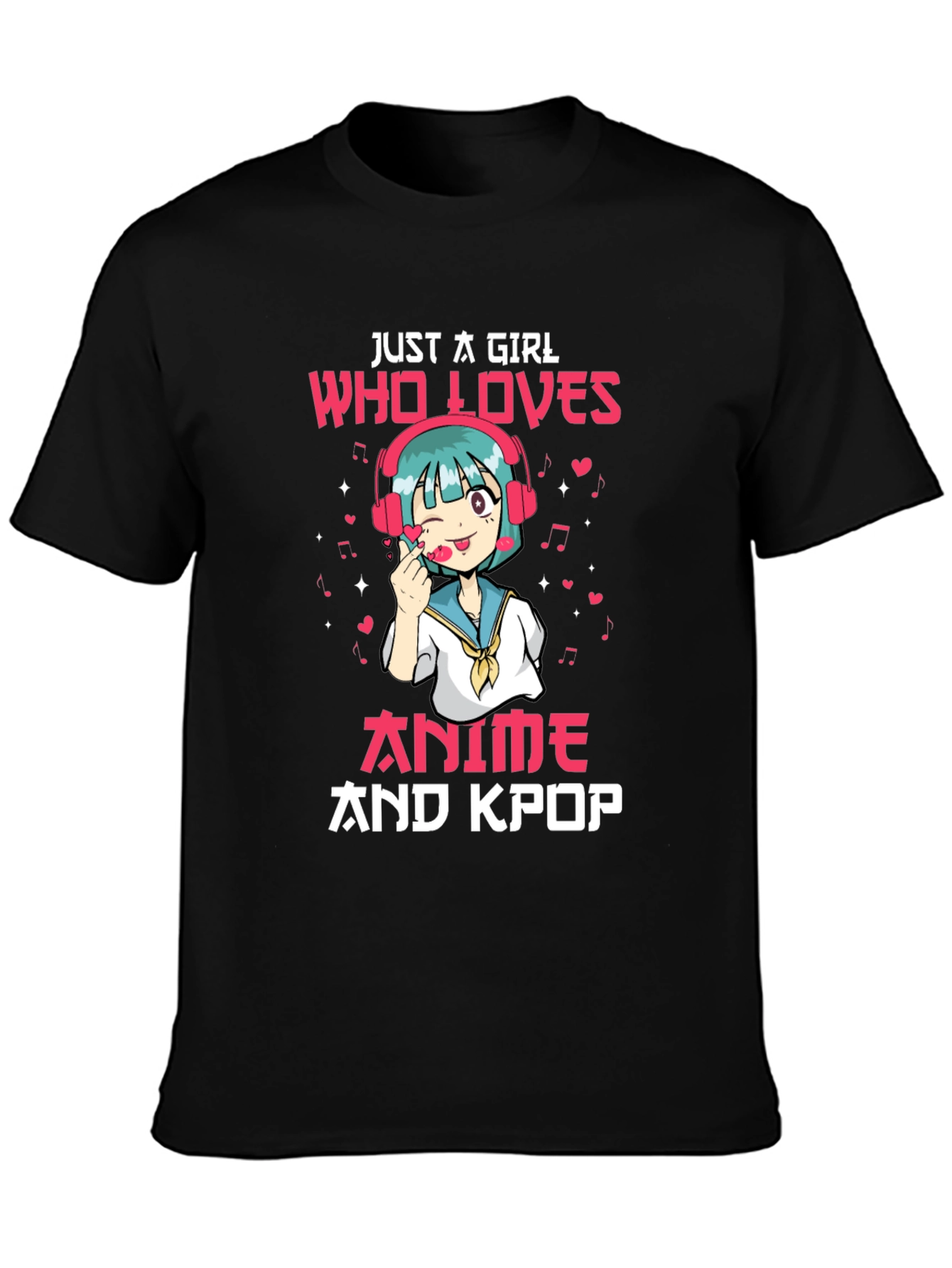 Anime and Kpop Girl Graphic Tee