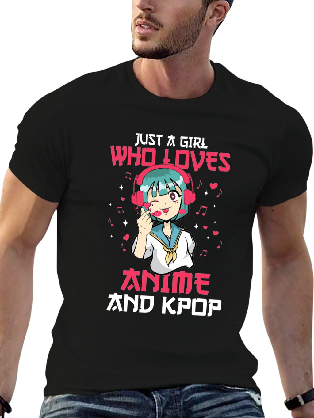 Anime and Kpop Girl Graphic Tee