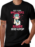 Anime and Kpop Girl Graphic Tee