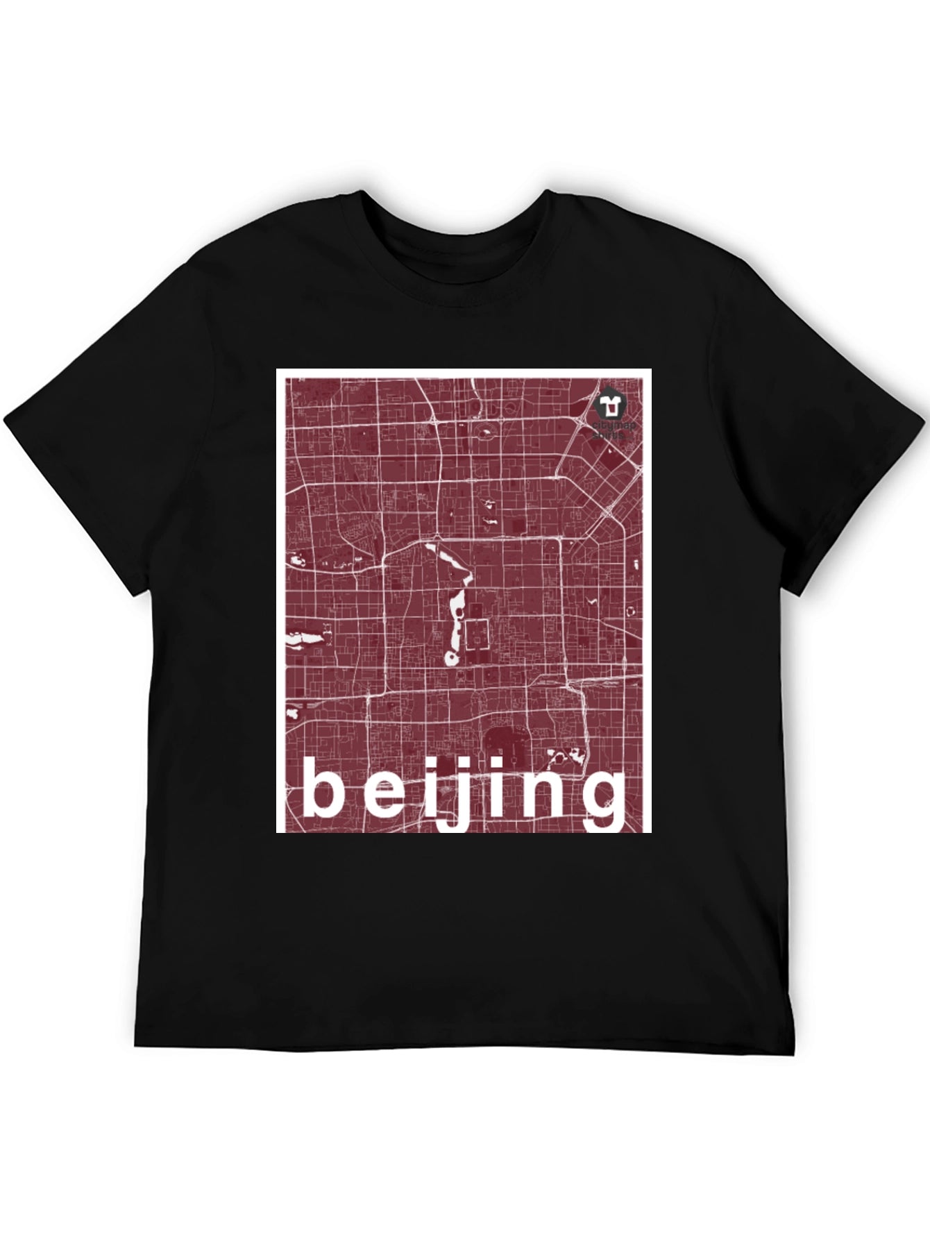 Beijing Map T-Shirt - Urban Navigator Style