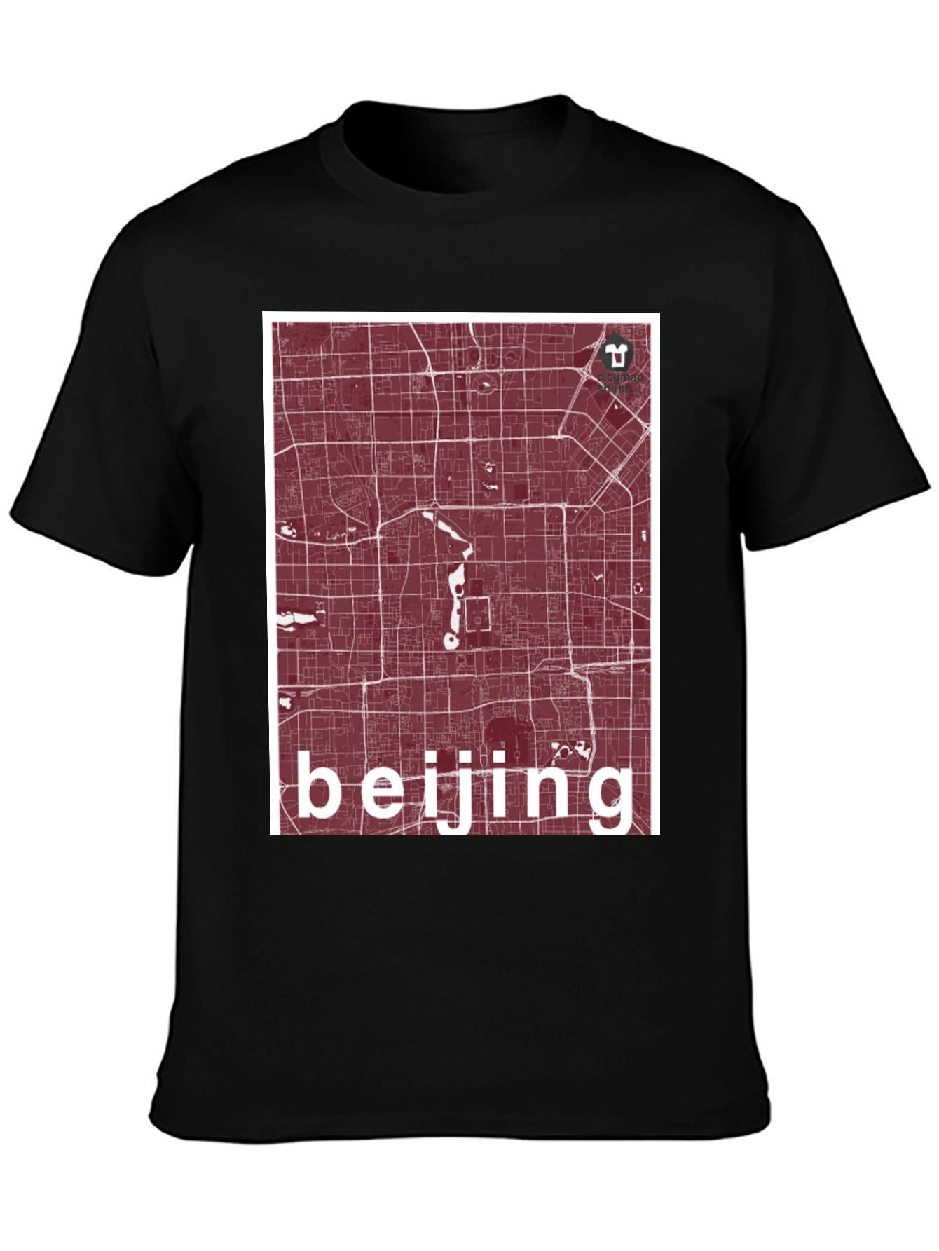 Beijing Map T-Shirt - Urban Navigator Style