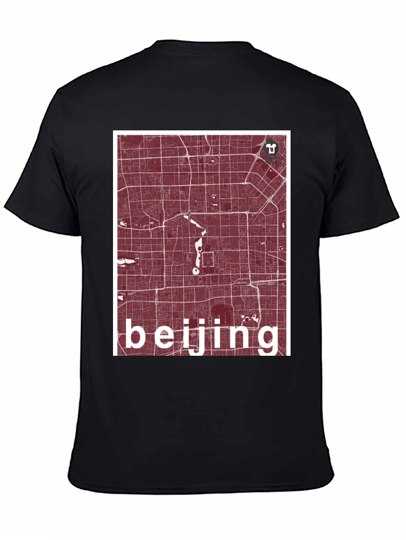 Beijing Map T-Shirt - Urban Navigator Style