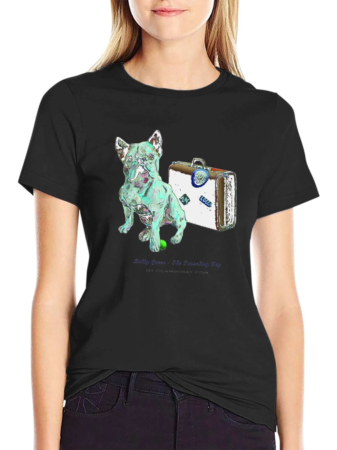 Dog & Suitcase Graphic Tee - Unique Stylish Design