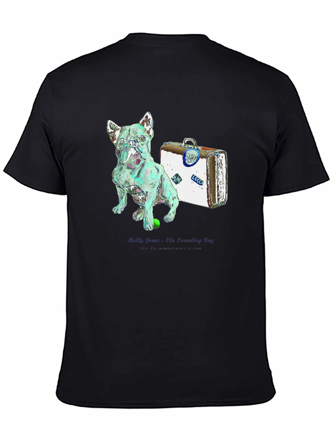 Dog & Suitcase Graphic Tee - Unique Stylish Design