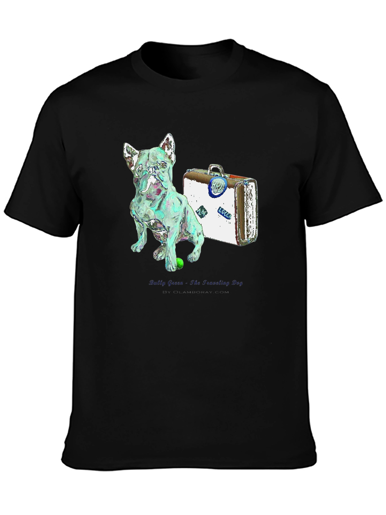 Dog & Suitcase Graphic Tee - Unique Stylish Design