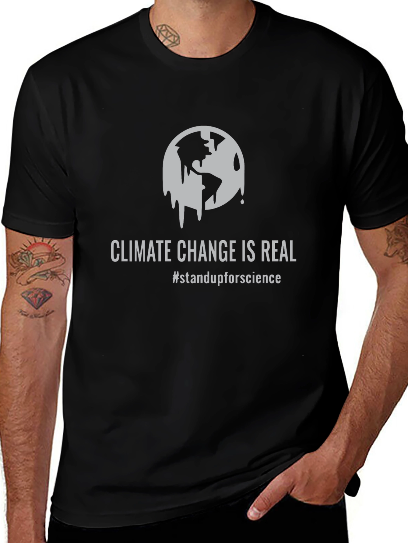 Climate Change Awareness T-Shirt - Stand Up For Science