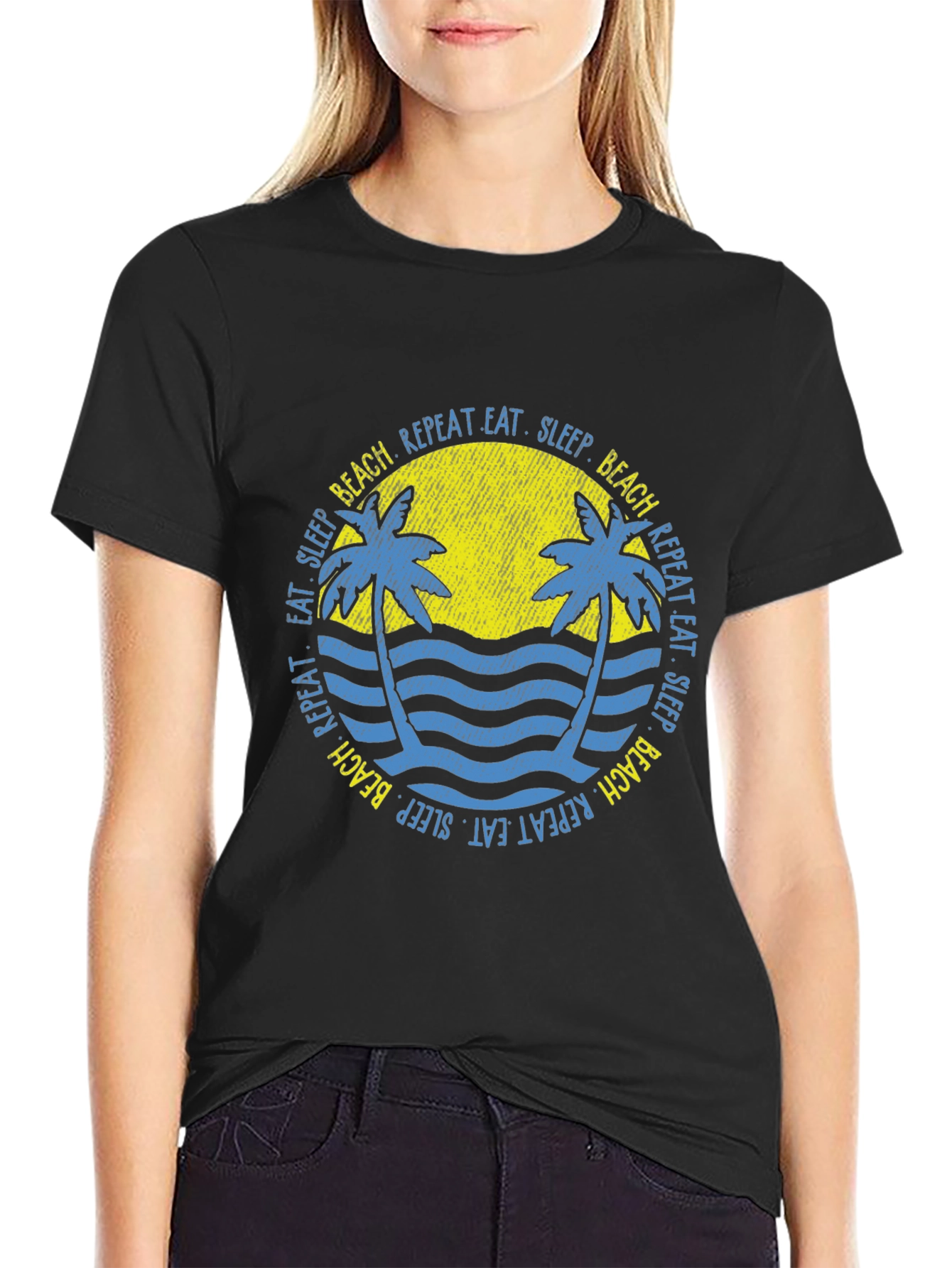 Beach Life T-Shirt: Eat Sleep Beach Repeat!