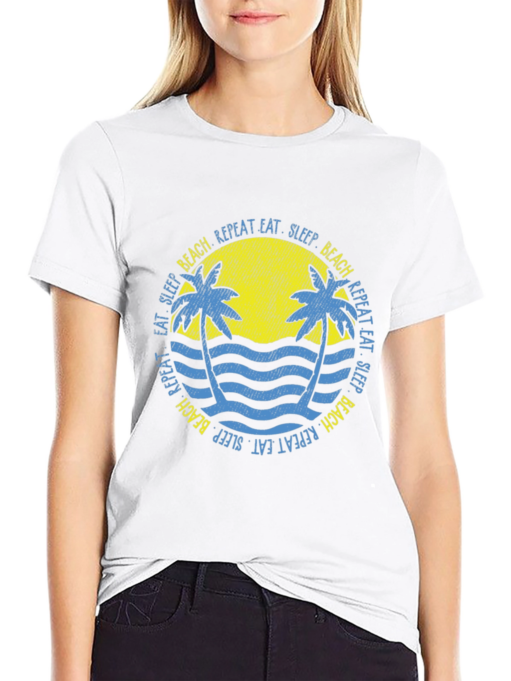 Beach Life T-Shirt: Eat Sleep Beach Repeat!