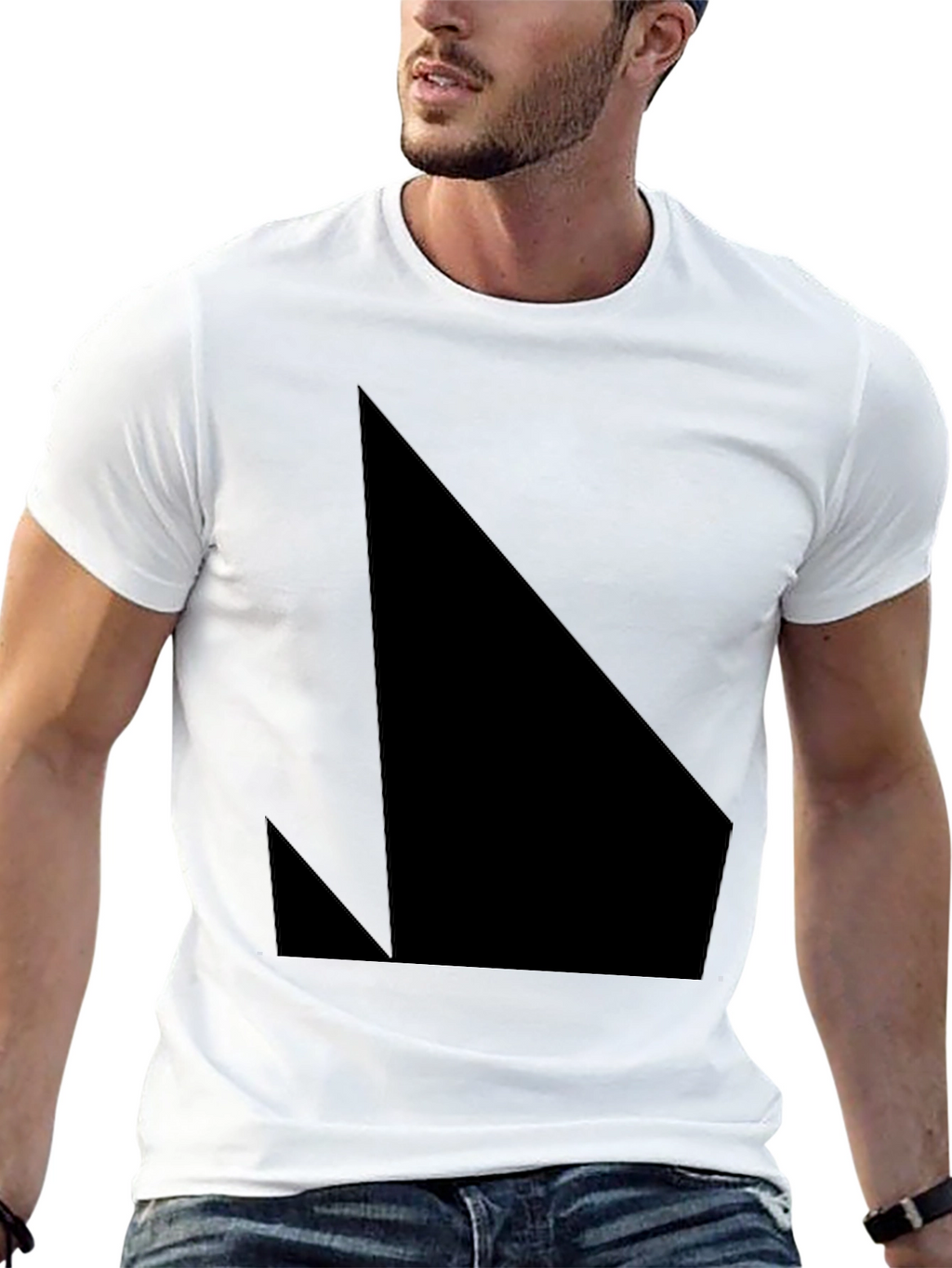 Abstract Graphic Black T-Shirt