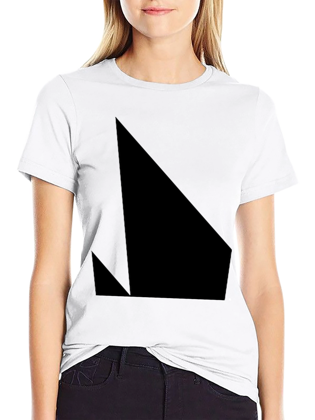 Abstract Graphic Black T-Shirt