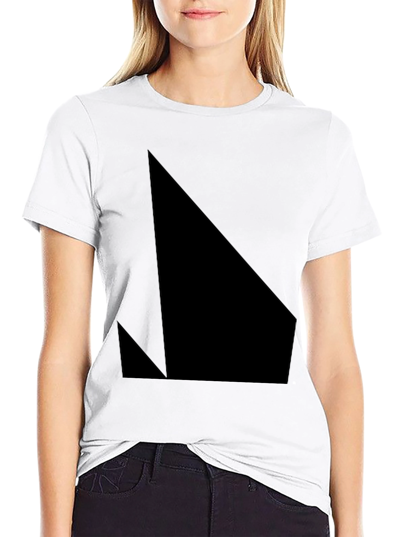 Abstract Graphic Black T-Shirt