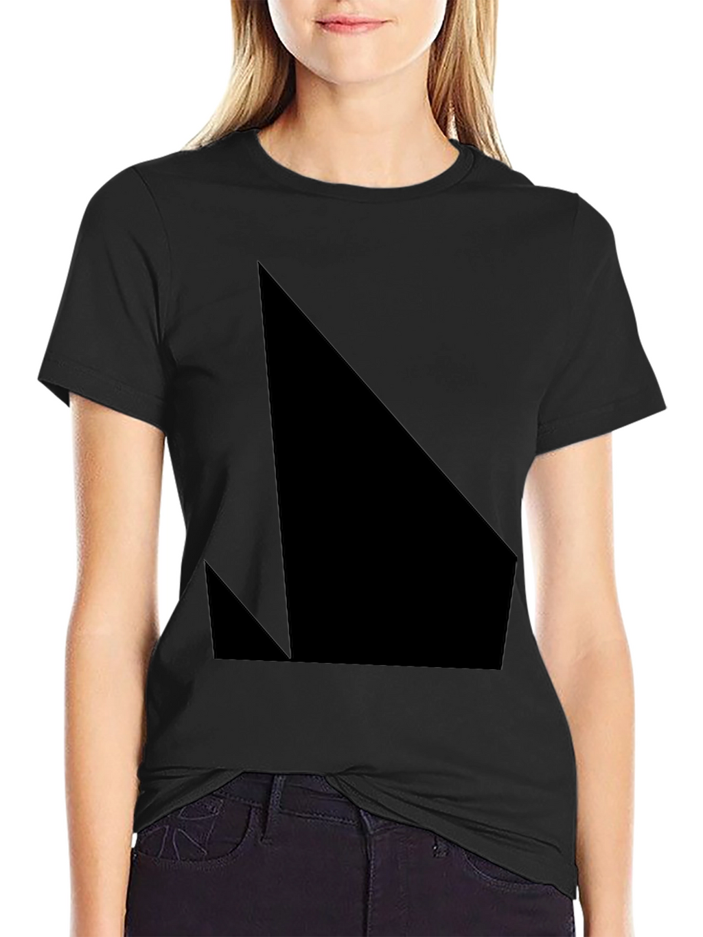Abstract Graphic Black T-Shirt