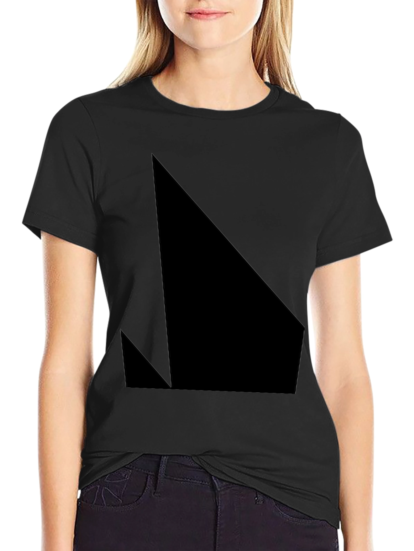 Abstract Graphic Black T-Shirt