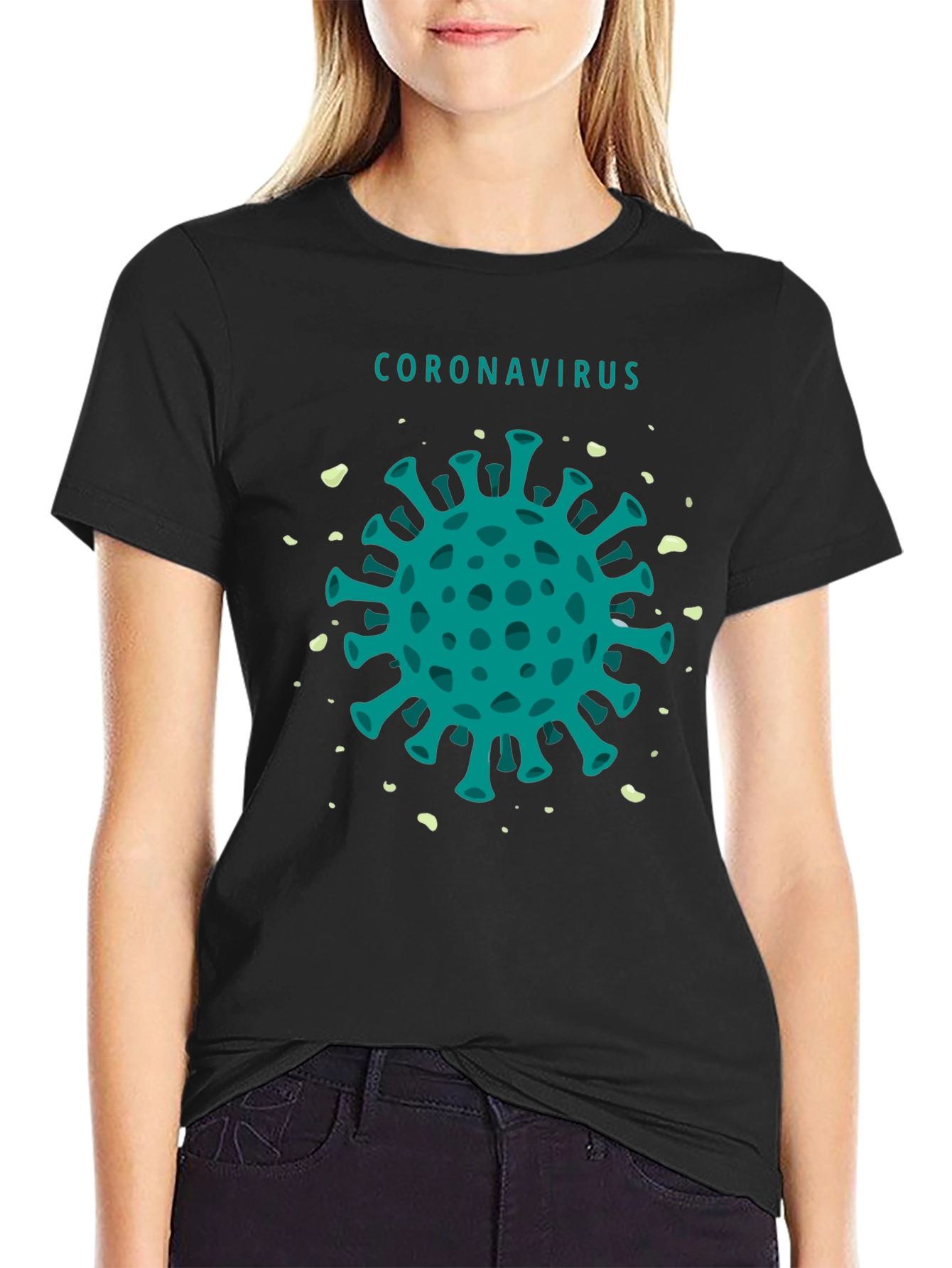 Coronavirus Graphic Tee - Unisex Black T-Shirt