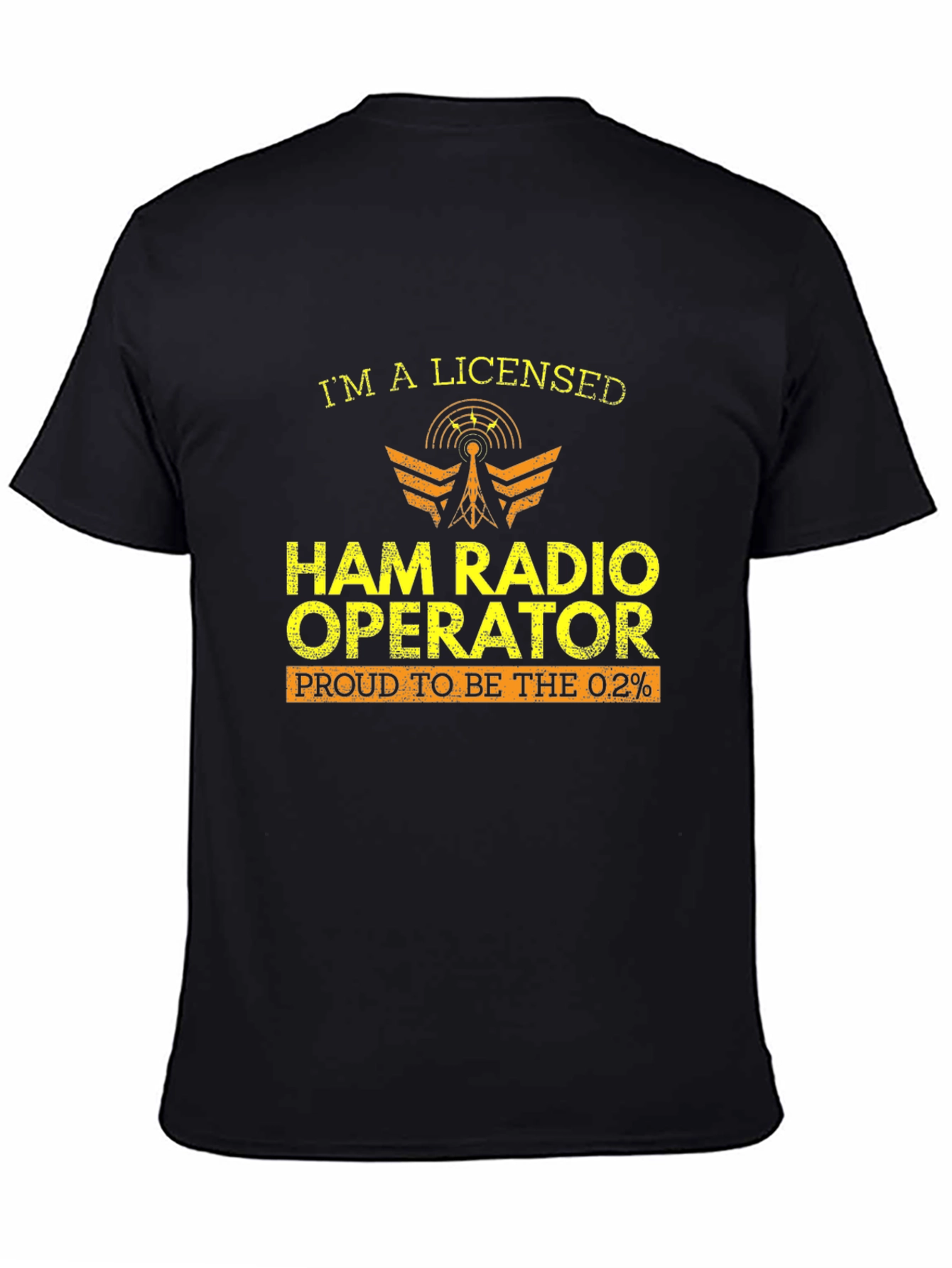 Ham Radio Operator T-Shirt - Licensed Proud 0.2%