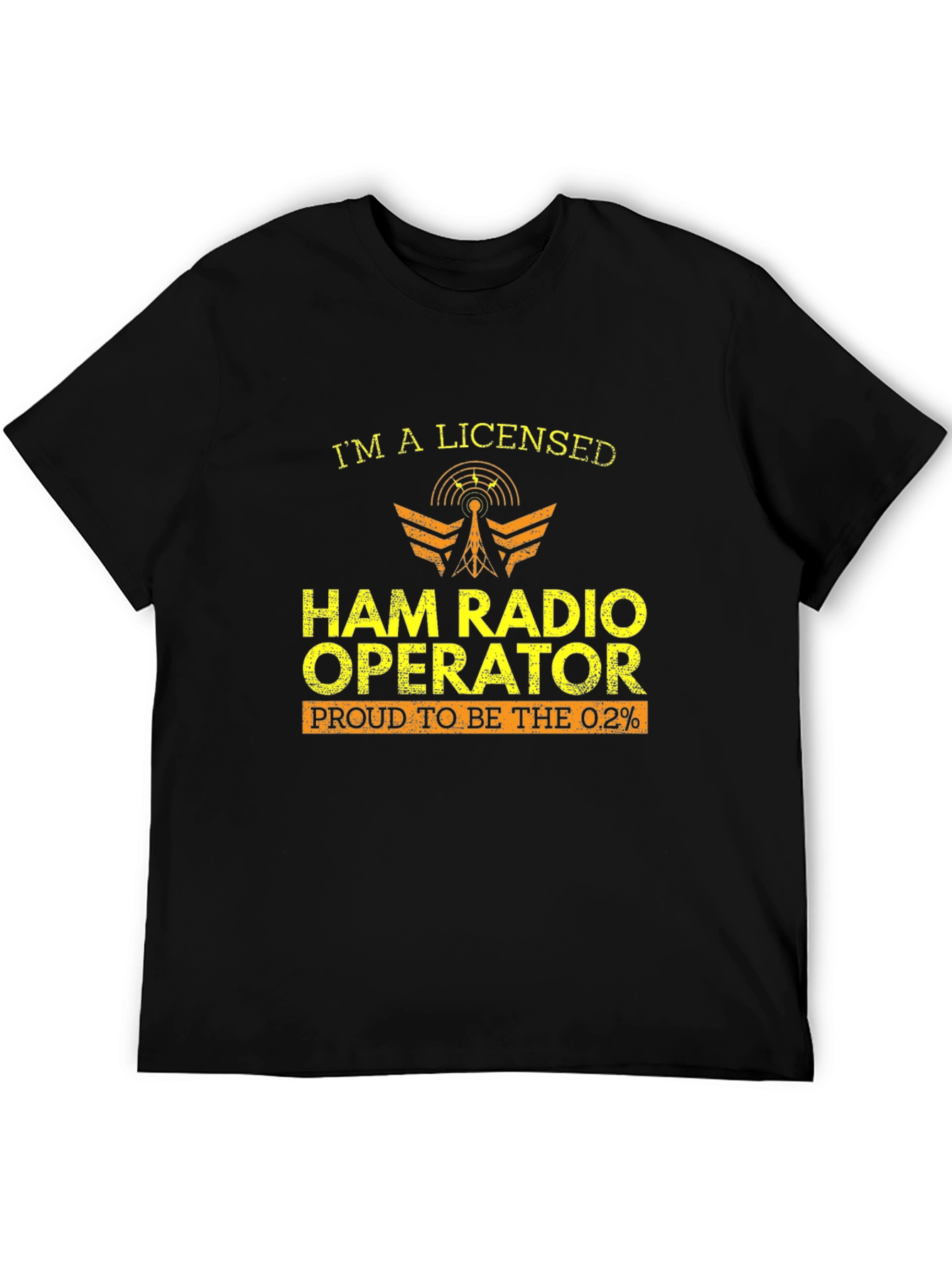 Ham Radio Operator T-Shirt - Licensed Proud 0.2%