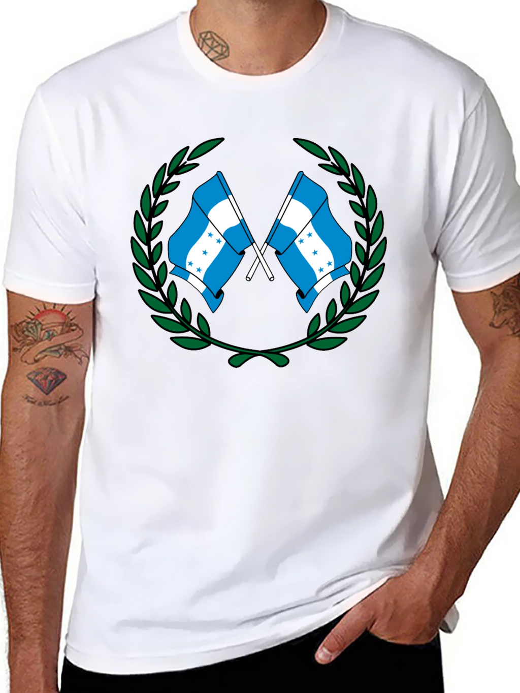 Honduras Flag Graphic T-Shirt