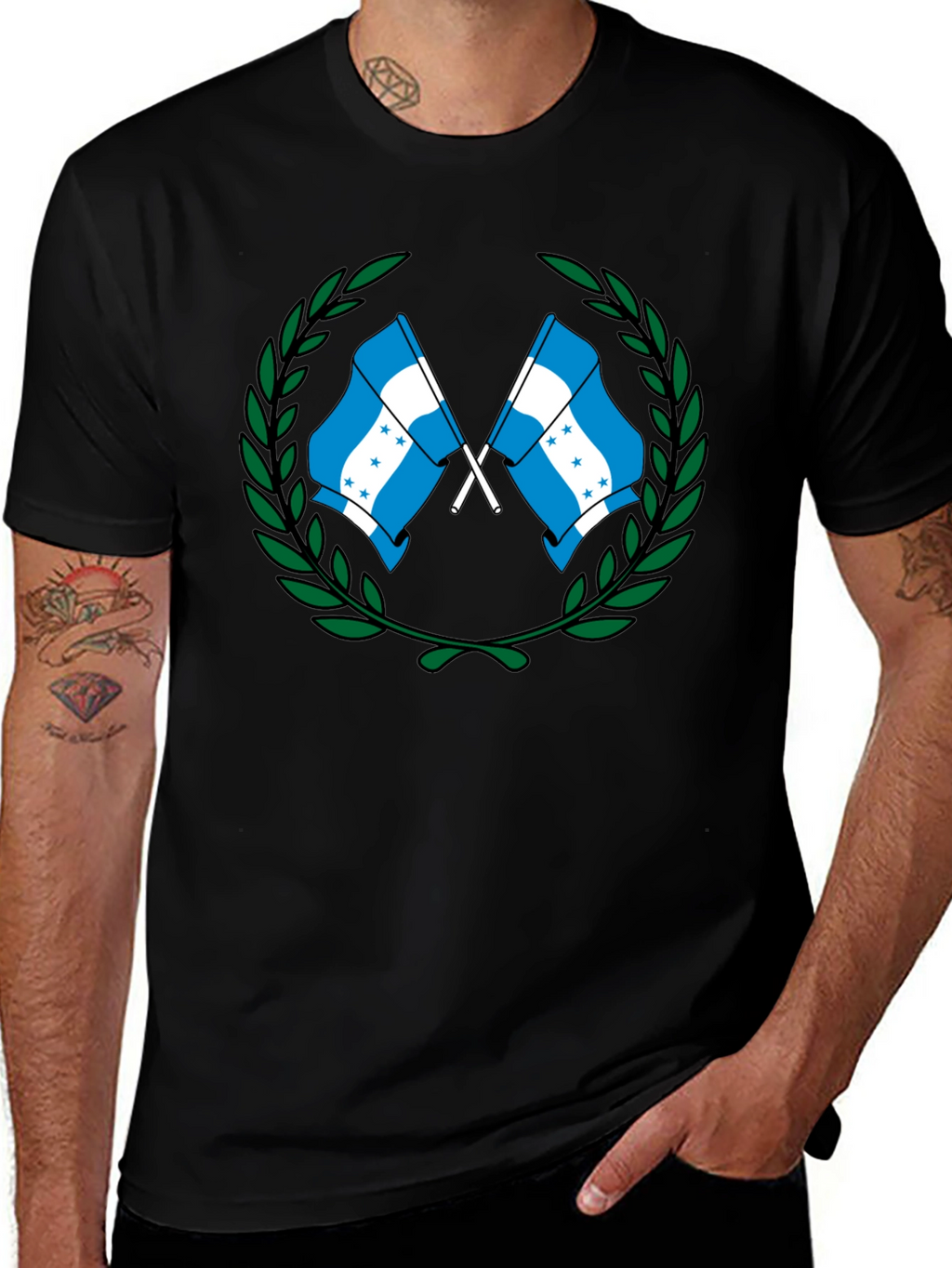 Honduras Flag Graphic T-Shirt