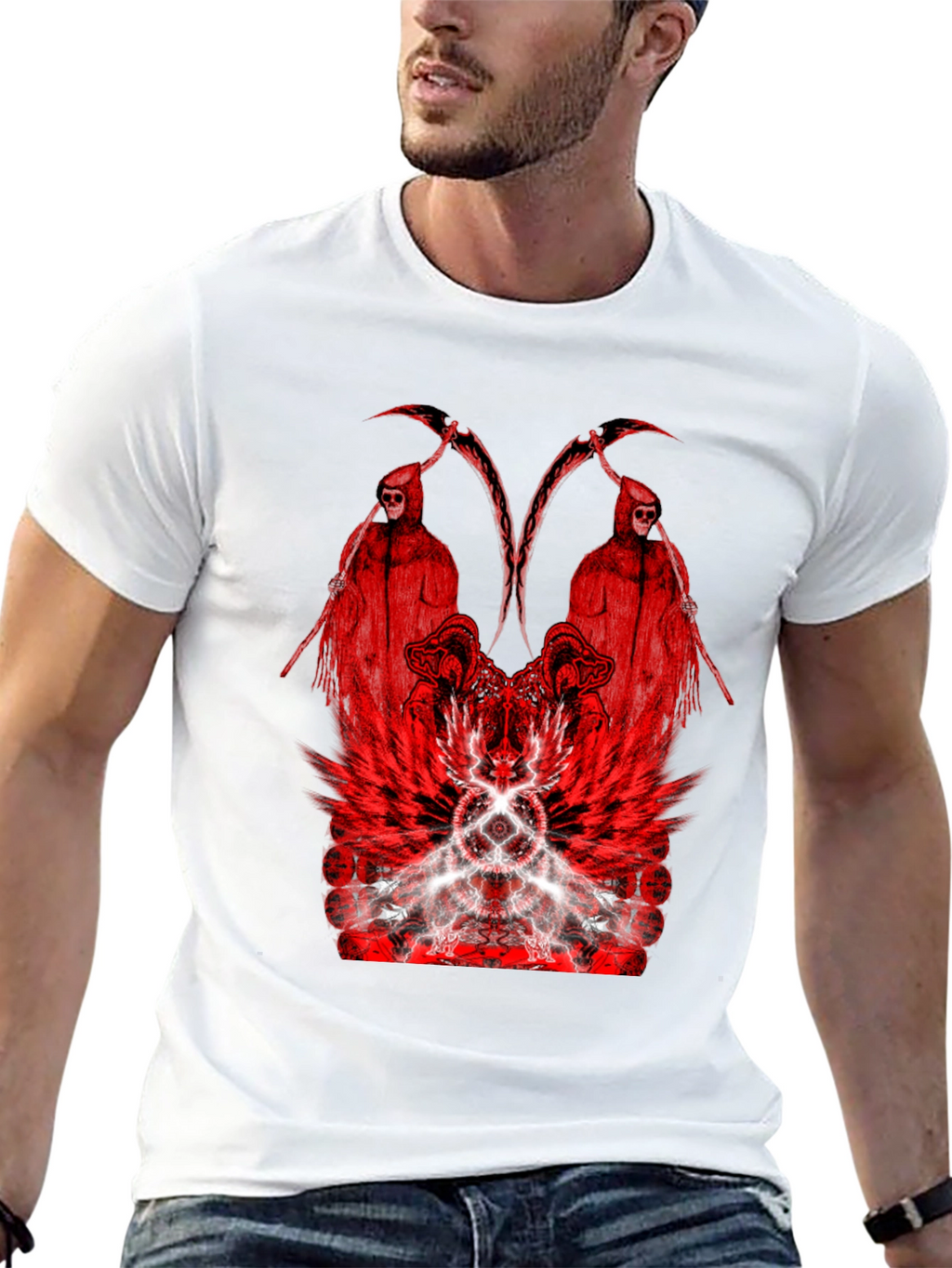 Grim Reaper Graphic Black T-Shirt