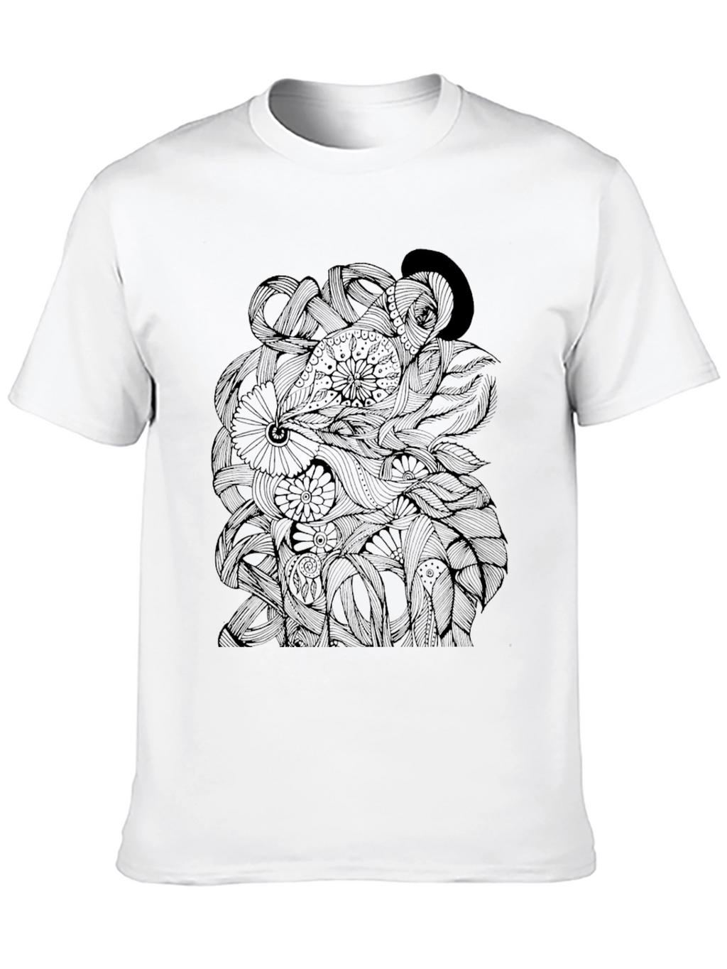 Intricate Octopus Design Black T-Shirt