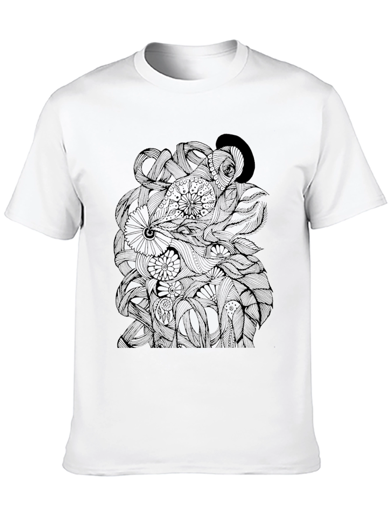 Intricate Octopus Design Black T-Shirt