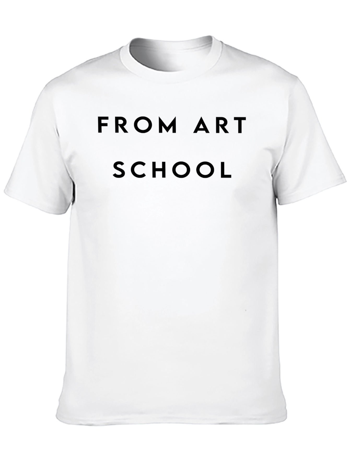 From Art School Tee - Black Crewneck