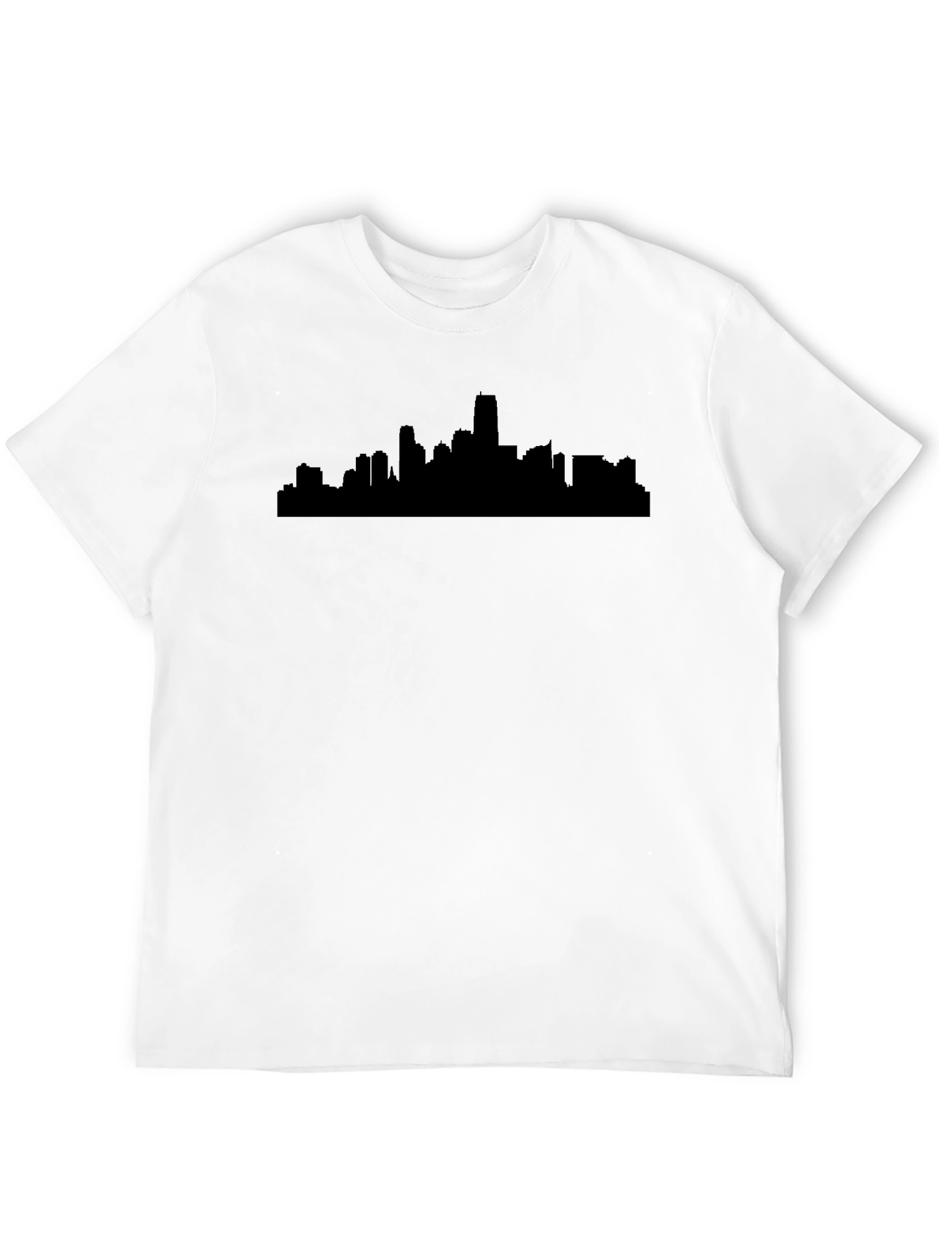 Cityscape Silhouette Black T-Shirt