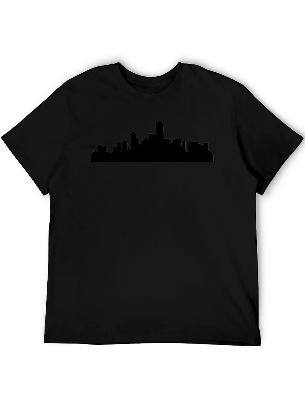 Cityscape Silhouette Black T-Shirt