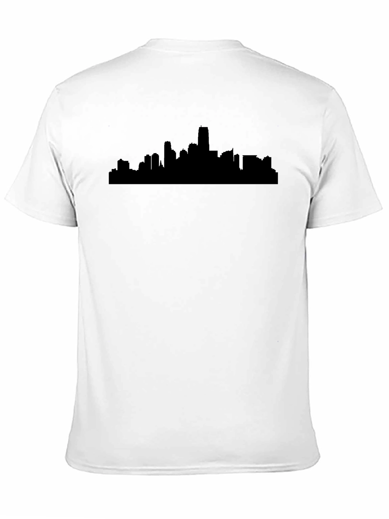Cityscape Silhouette Black T-Shirt
