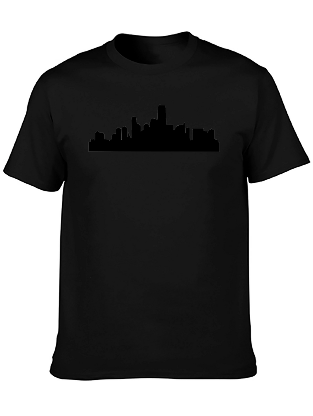 Cityscape Silhouette Black T-Shirt