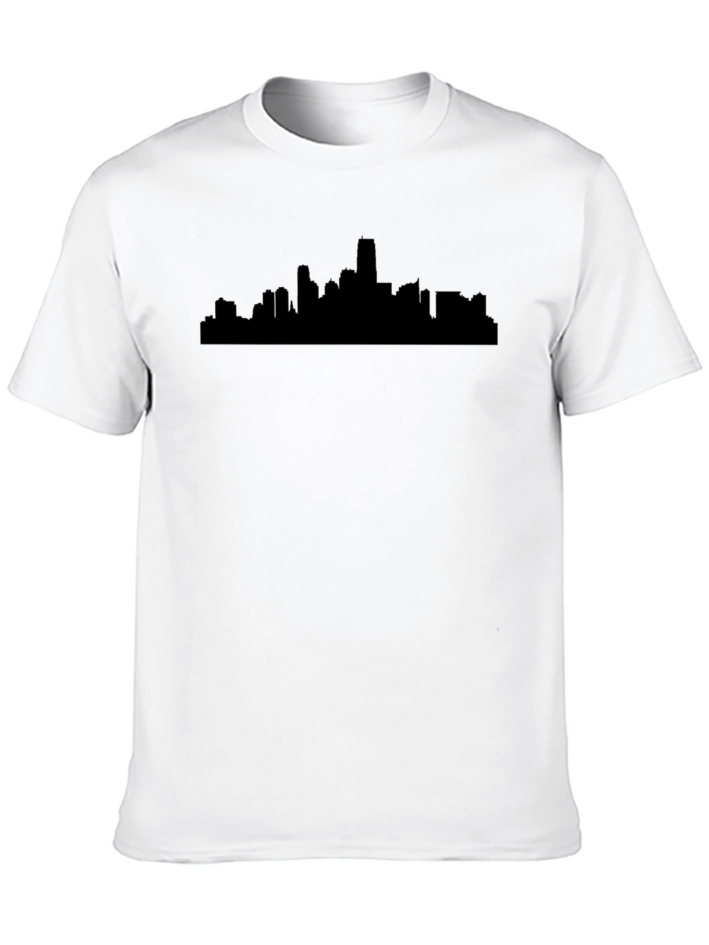 Cityscape Silhouette Black T-Shirt