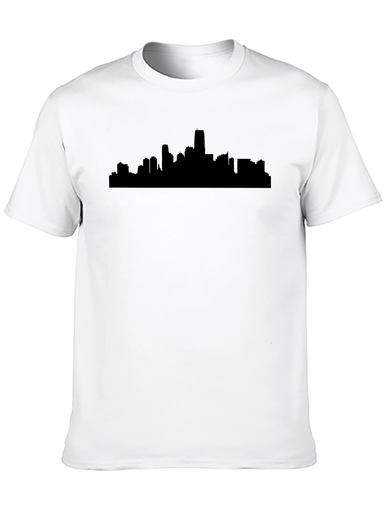 Cityscape Silhouette Black T-Shirt