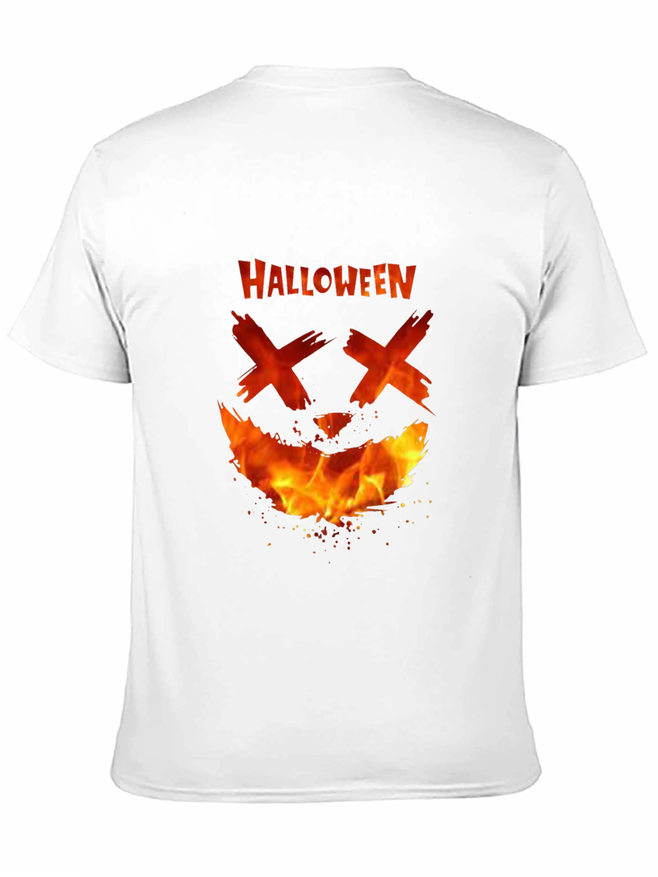 Halloween Fire Face T-Shirt