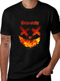 Halloween Fire Face T-Shirt