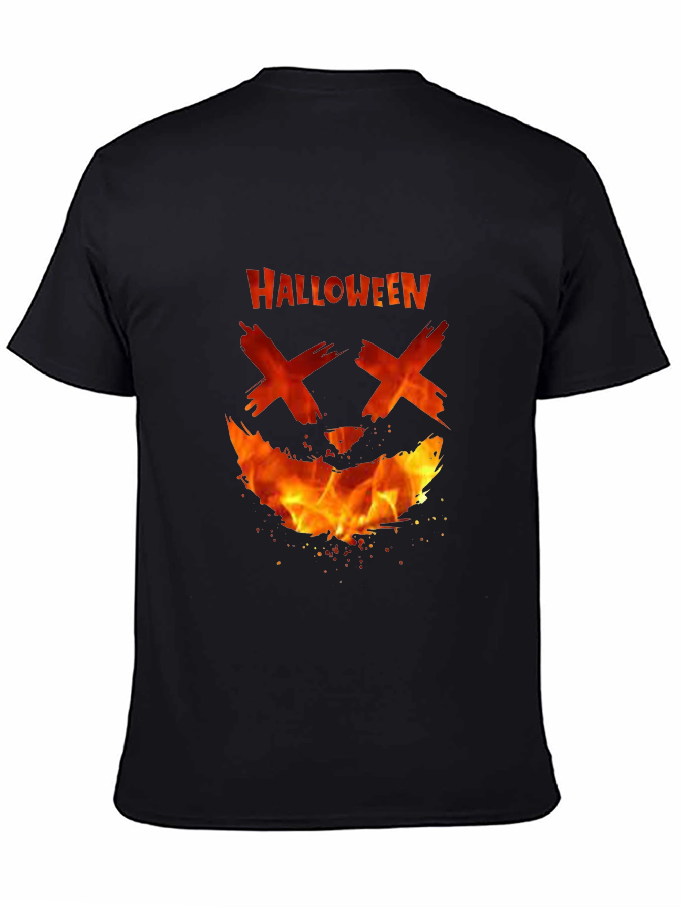 Halloween Fire Face T-Shirt